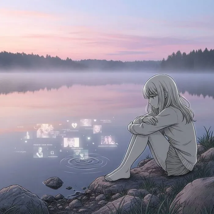 ảnh anime buồn girl hd