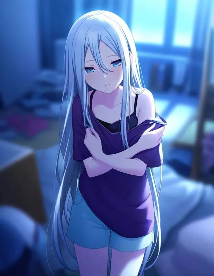 ảnh anime buồn sad girl