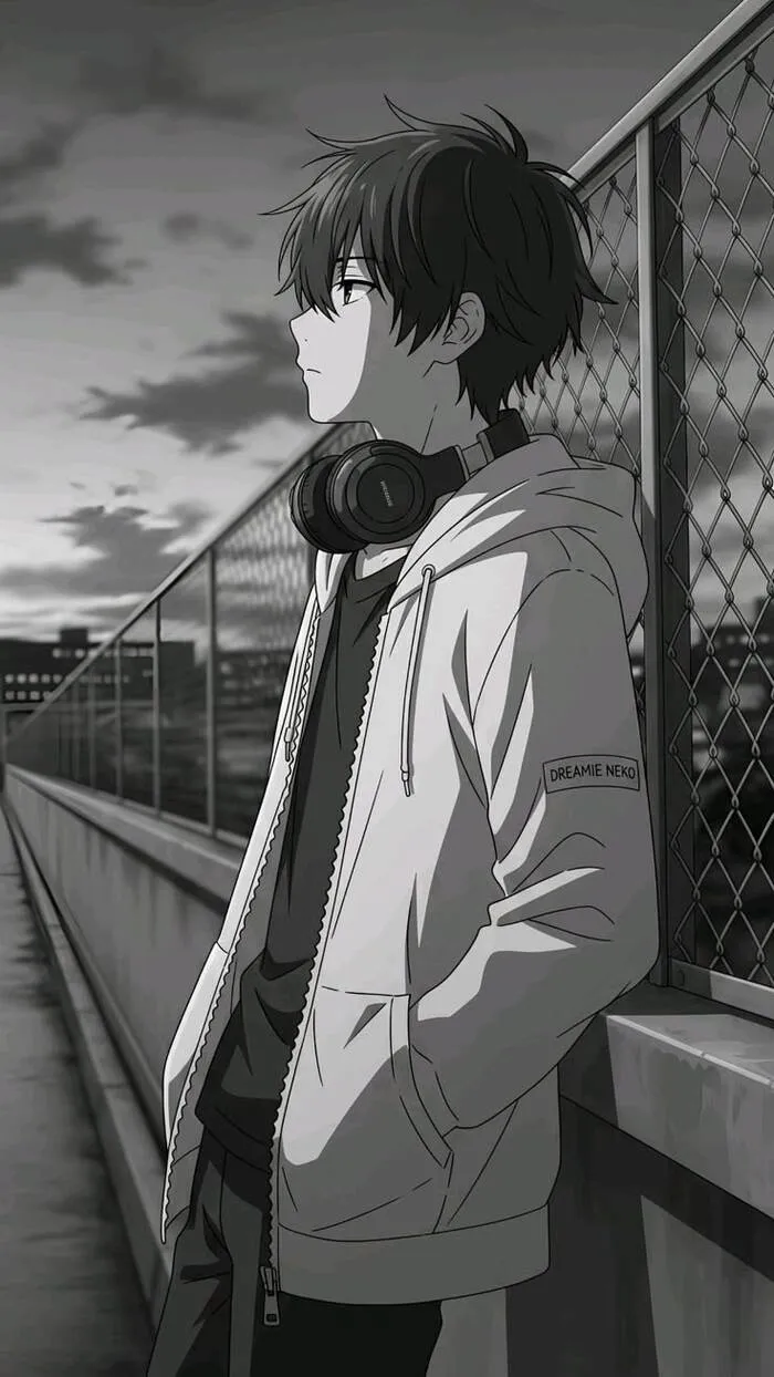 ảnh anime buồn tâm trạng trai