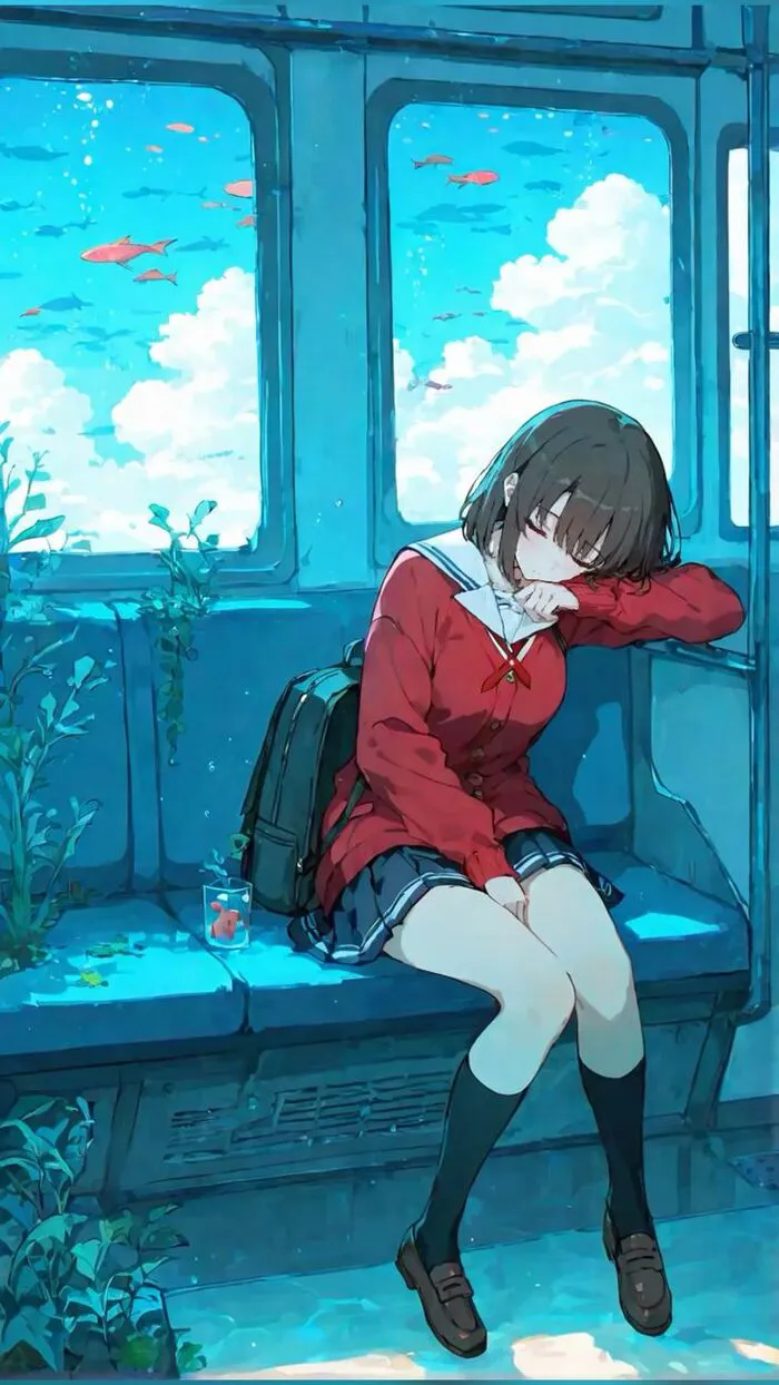 ảnh anime chill siêu cute