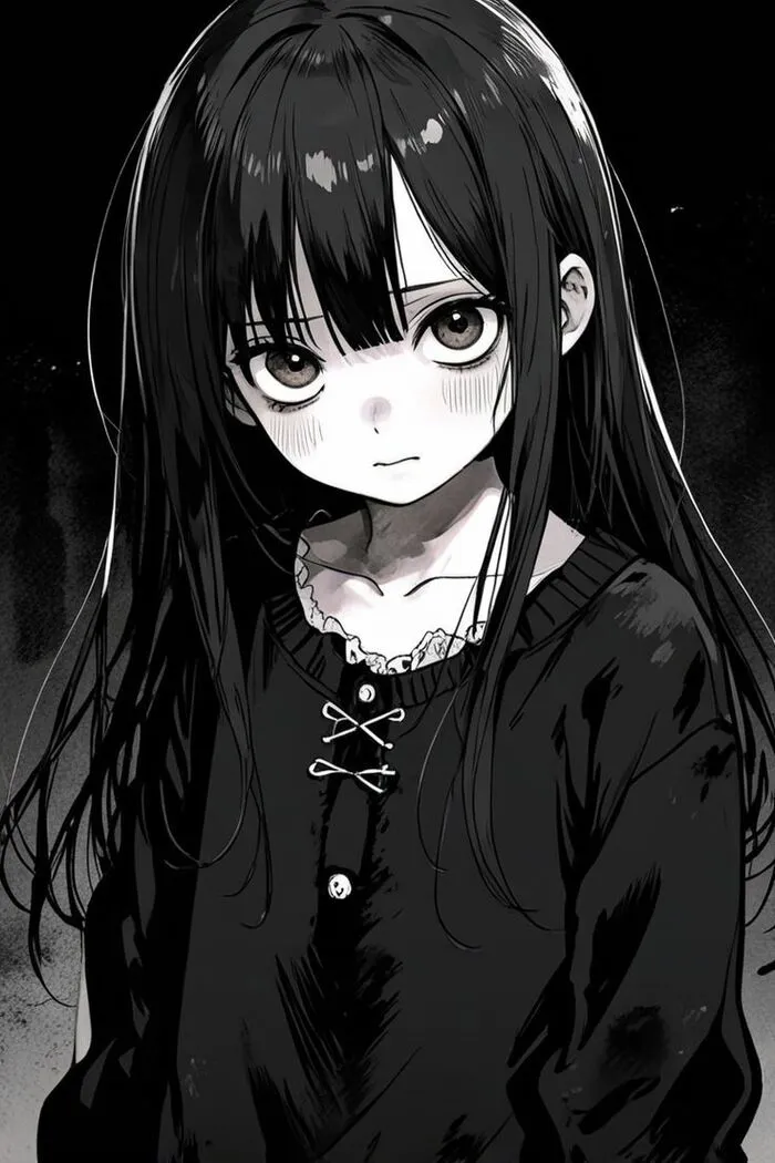 ảnh anime đen trắng hot cute