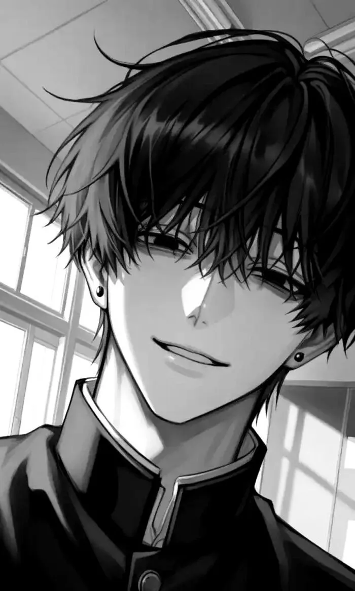 ảnh anime đen trắng hot ngầu nam đẹp