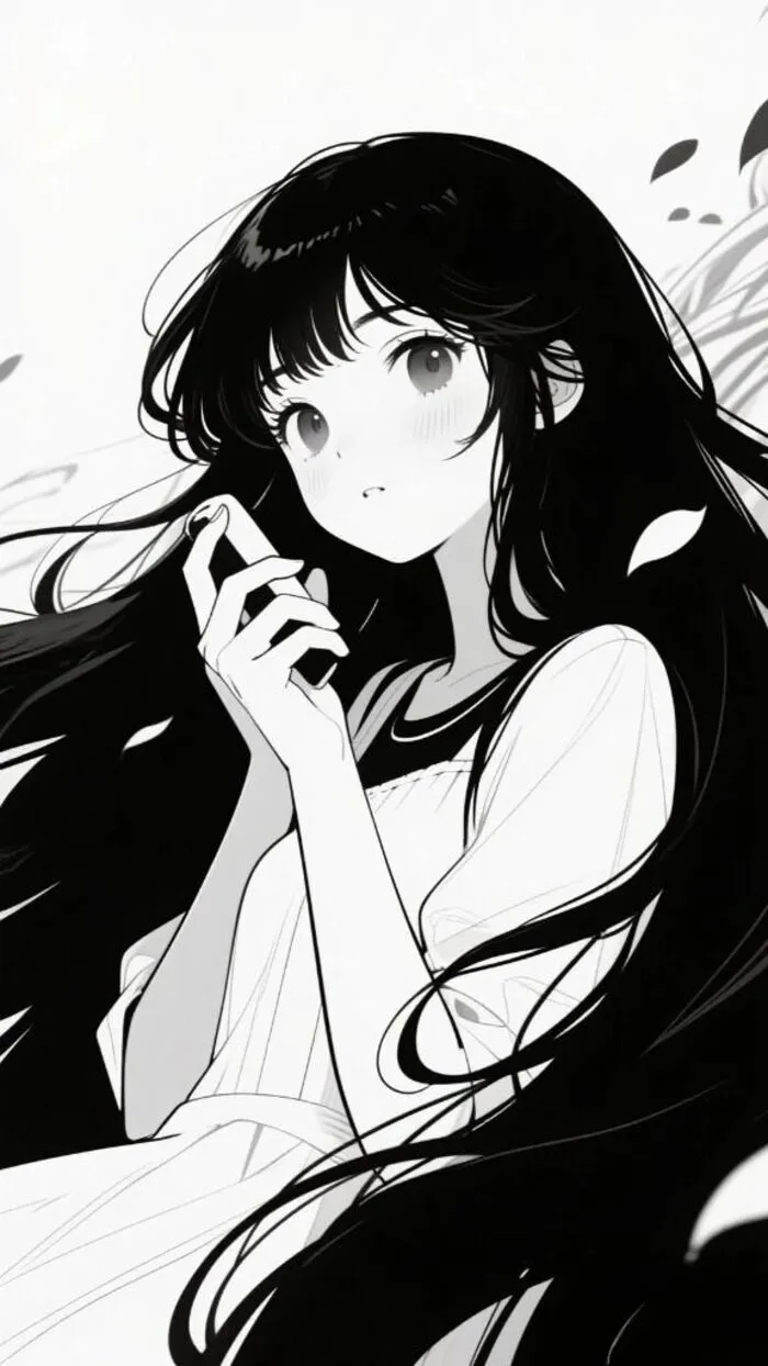 ảnh anime đen trắng hot ngầu