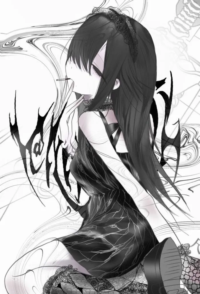 ảnh anime đen trắng nữ đẹp
