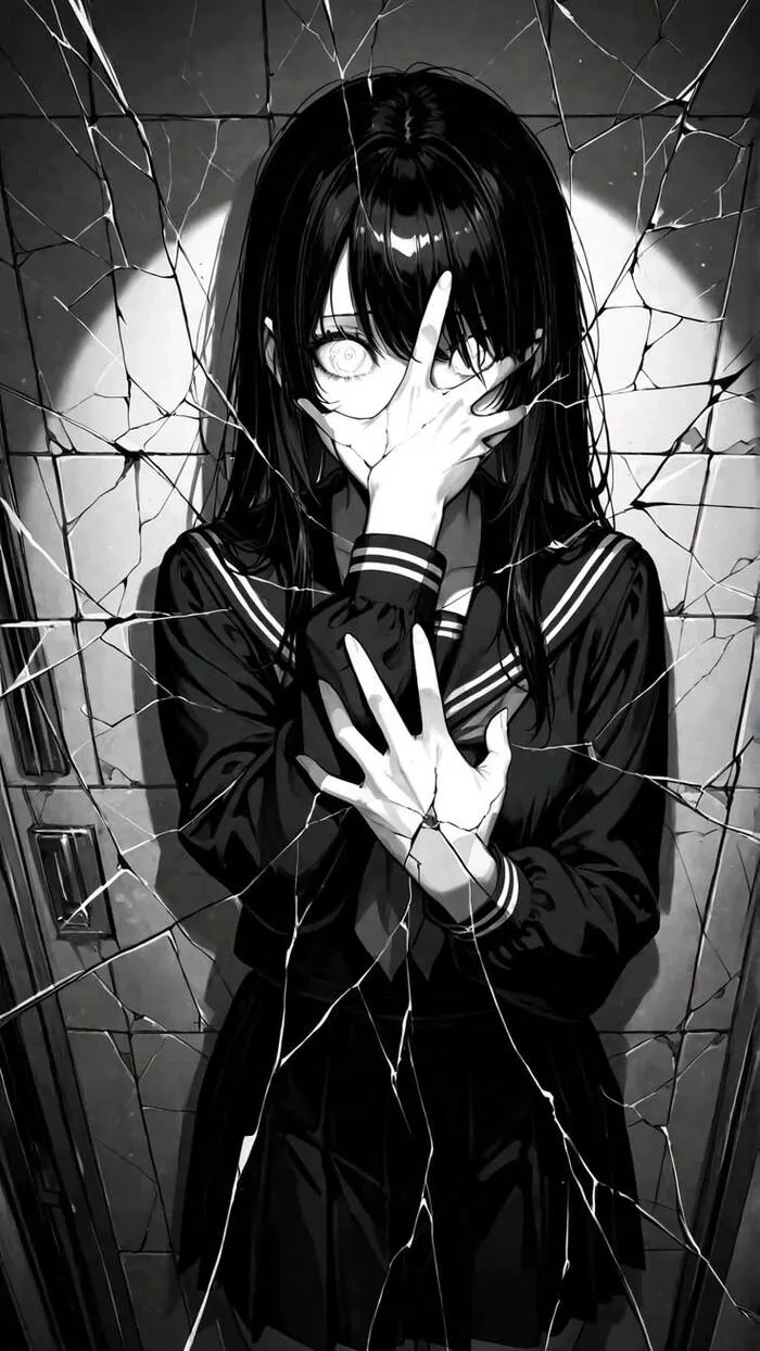ảnh anime đen trắng