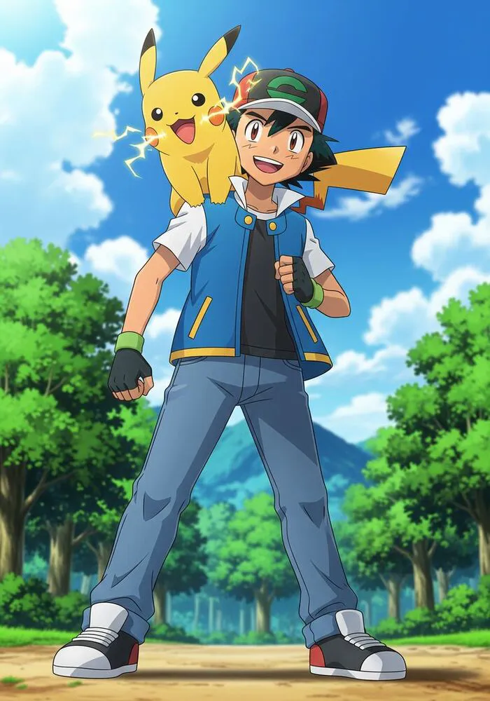ảnh Ash Ketchum đẹp