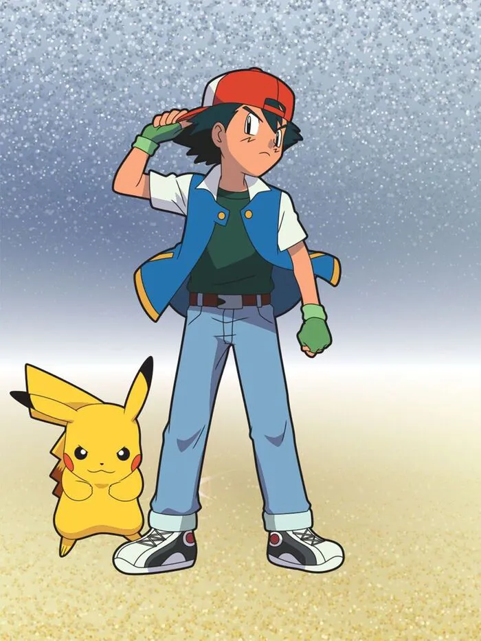 ảnh Ash Ketchum pikachu cute
