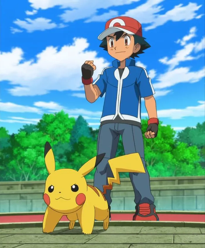 ảnh Ash Ketchum pikachu siêu cute