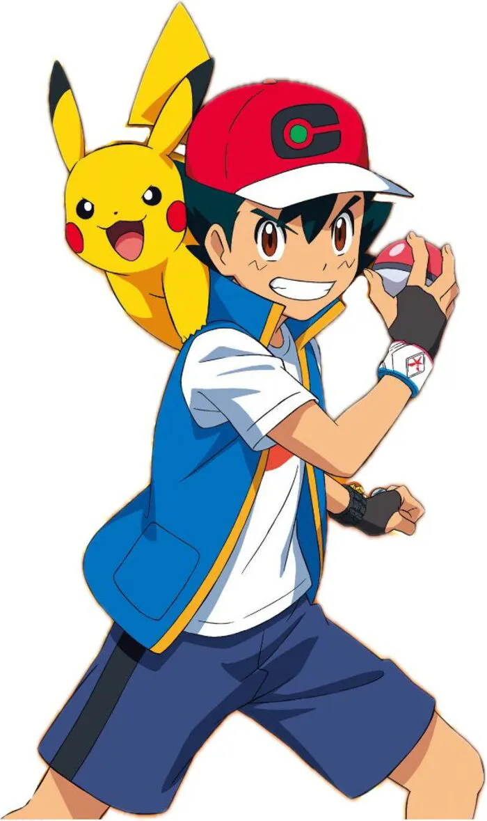 ảnh Ash Ketchum và pikachu cute