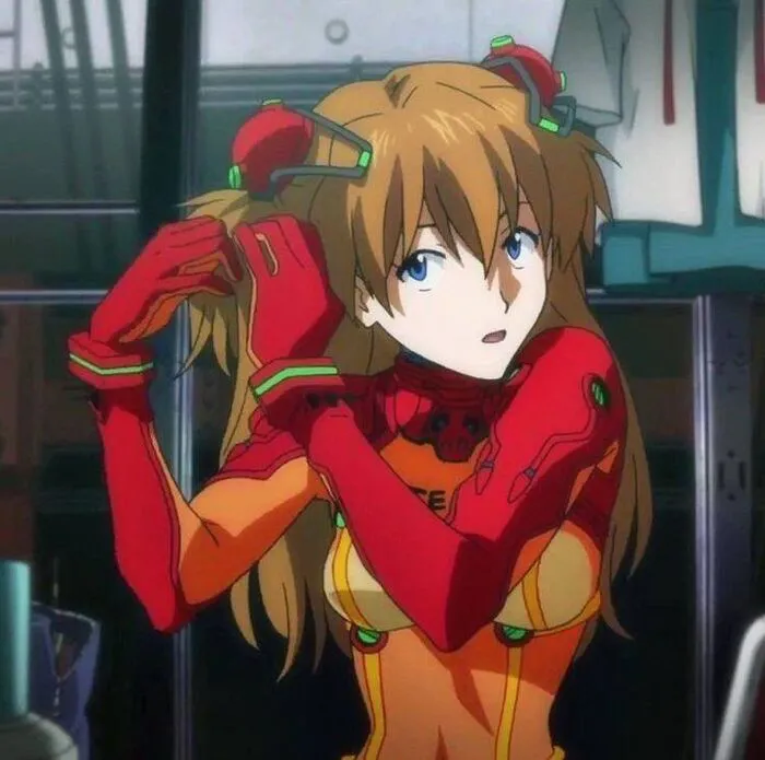 ảnh Asuka Langley Soryu đẹp ánh mắt tự tin