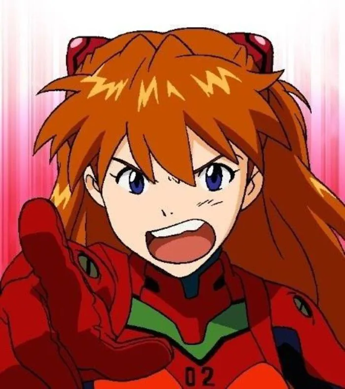 ảnh Asuka Langley Soryu đẹp nổi bật giữa đám đông