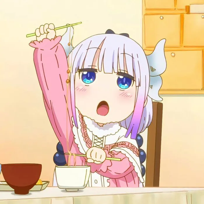 ảnh Kanna Kamui giơ tay