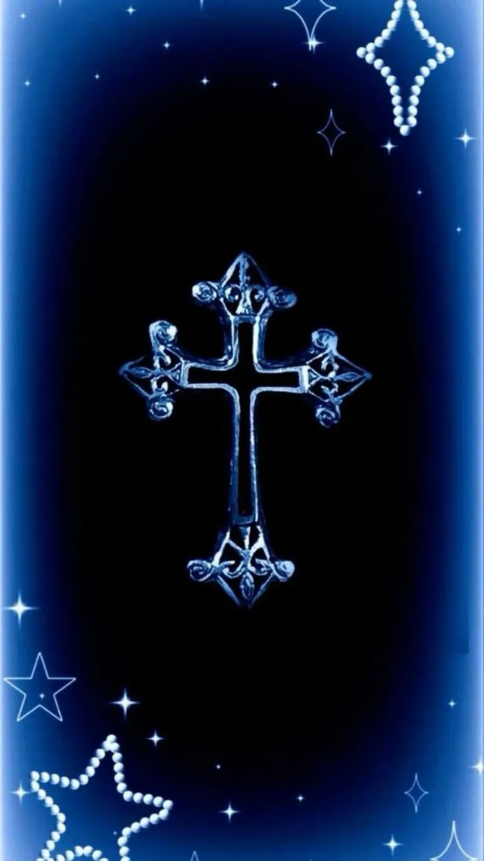 ảnh nền chrome heart xanh blue