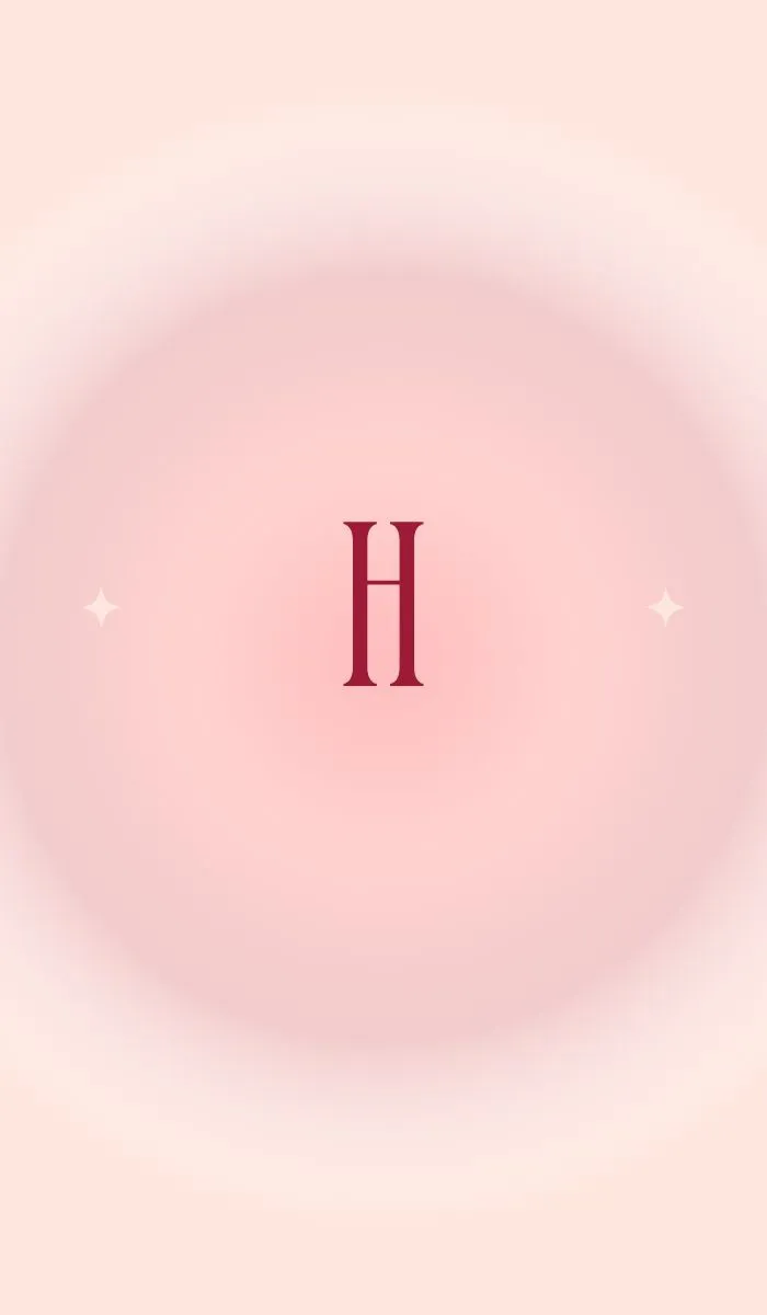 ảnh nền chữ H đẹp hồng