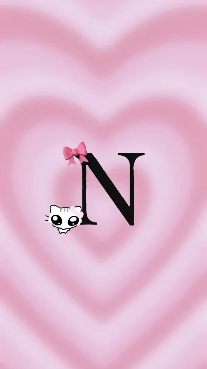 ảnh nền chữ n cute
