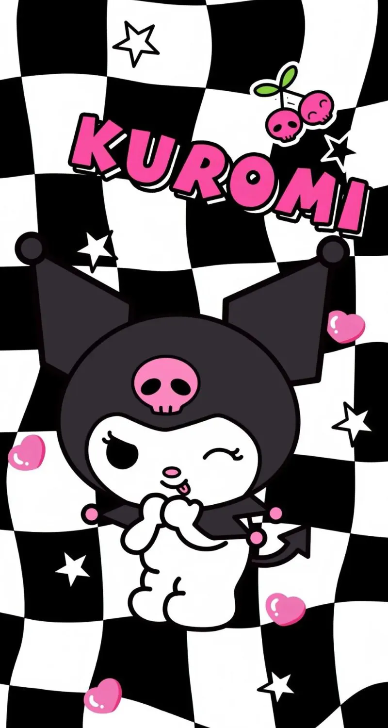 ảnh nền kuromi đáng yêu
