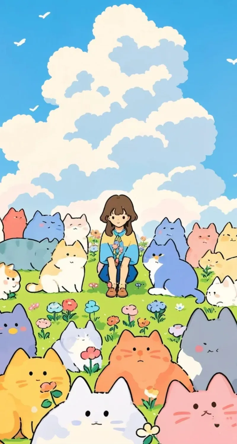 ảnh nền mèo cute dễ thương