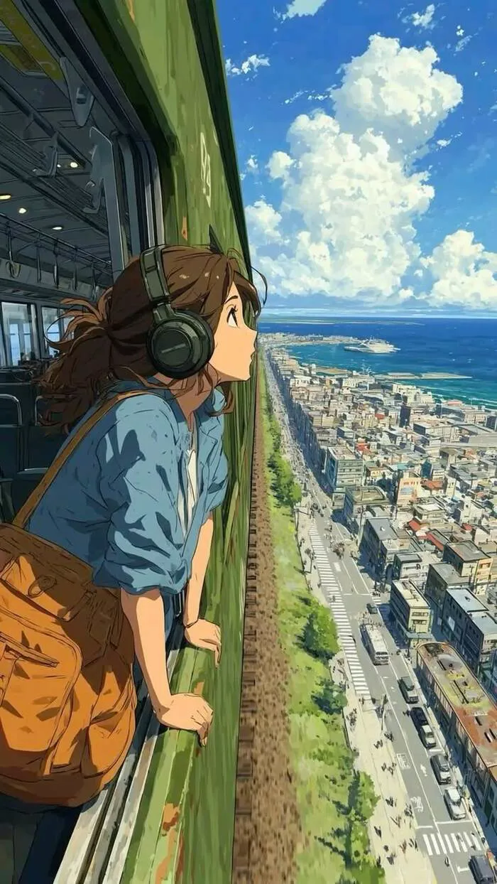 ảnh phong cảnh anime huyền ảo