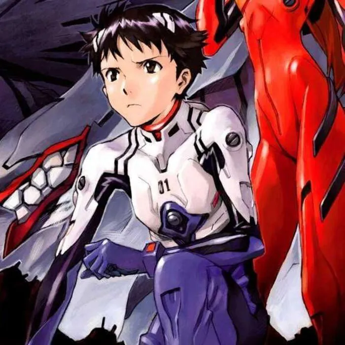 ảnh Shinji Ikari đẹp ánh mắt mệt mỏi