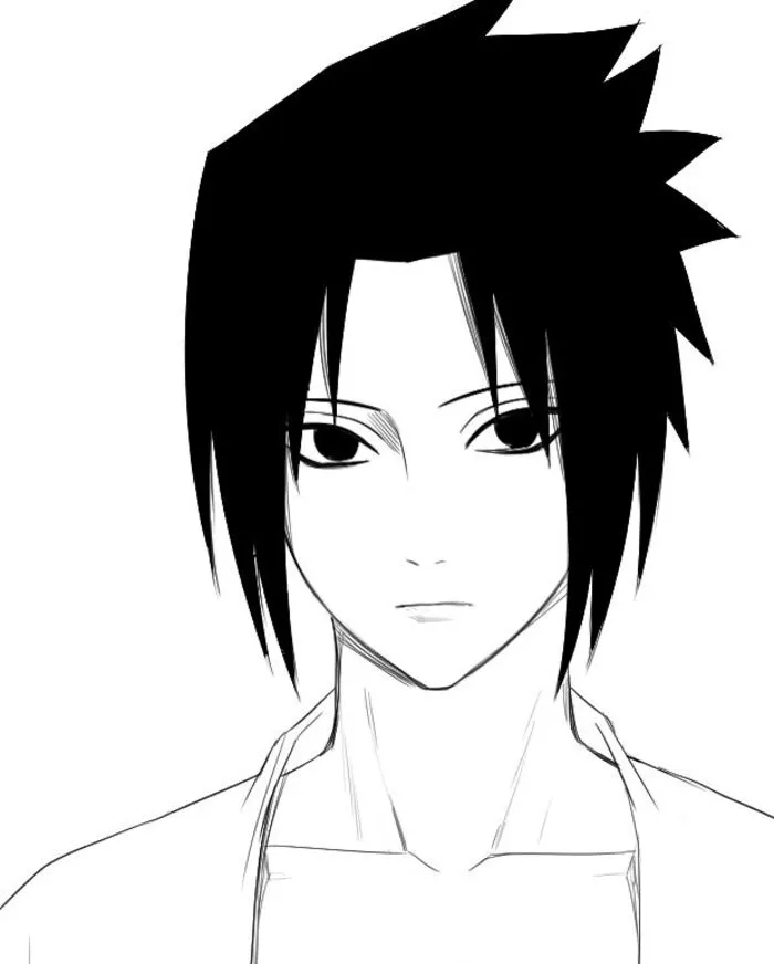 hình ảnh anime nam trắng đen hd