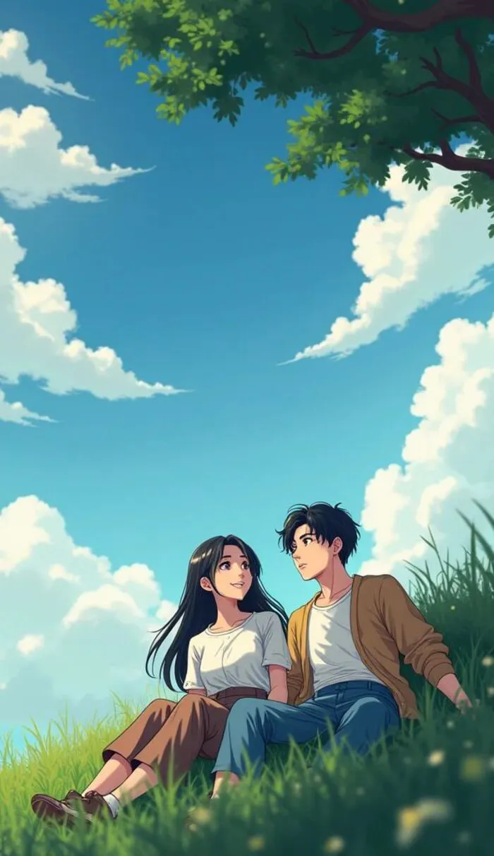 Hình nền Anime nam nữ phong cảnh Hình nền Anime nam nữ phong cảnh