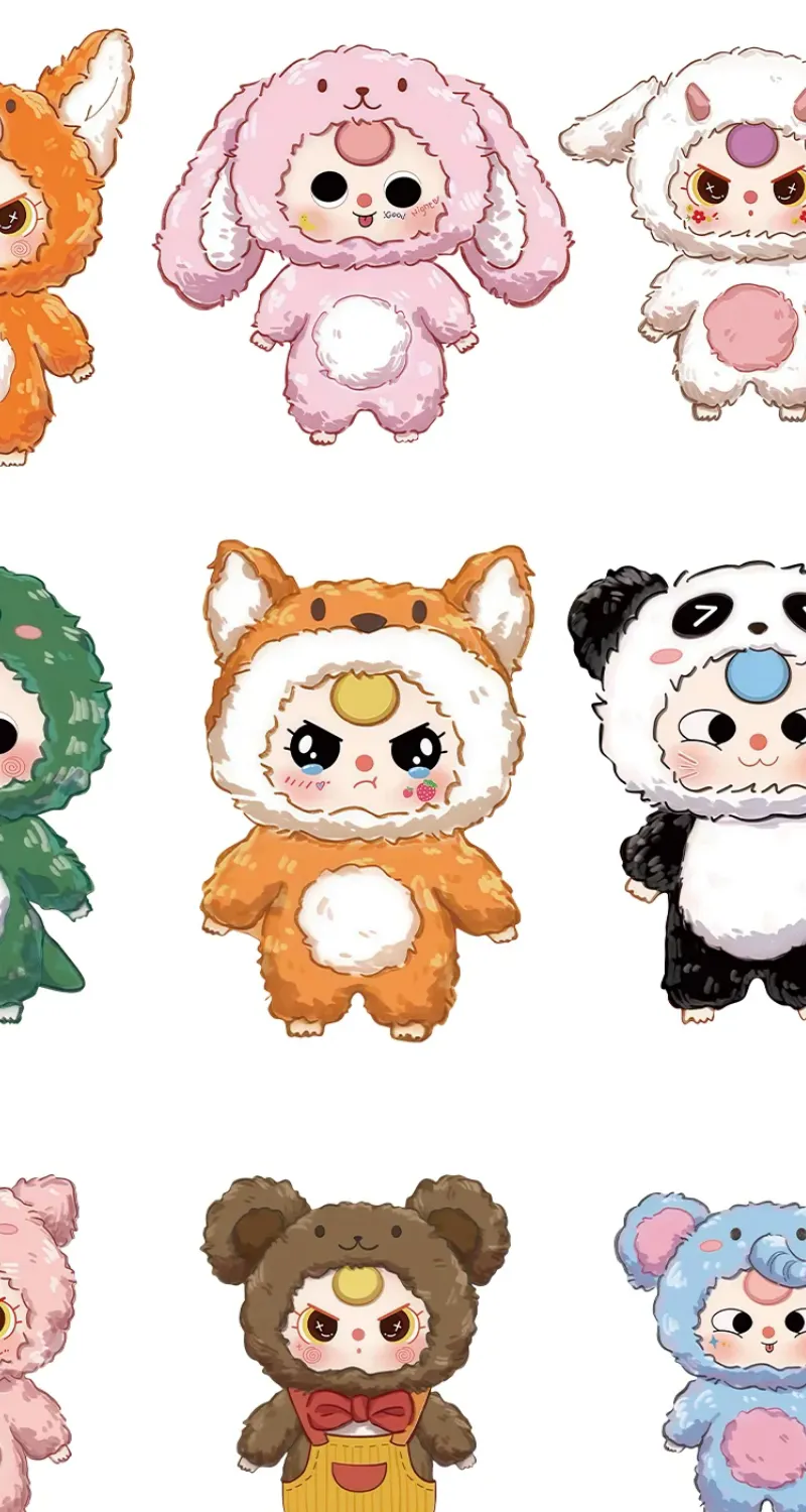 hình nền baby three chibi