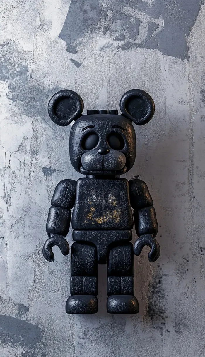 hình nền bearbrick đen