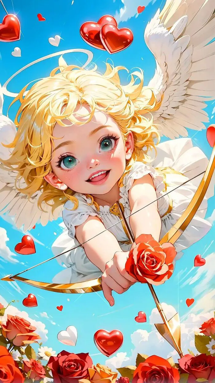 hình nền cầu duyên cupid xinh
