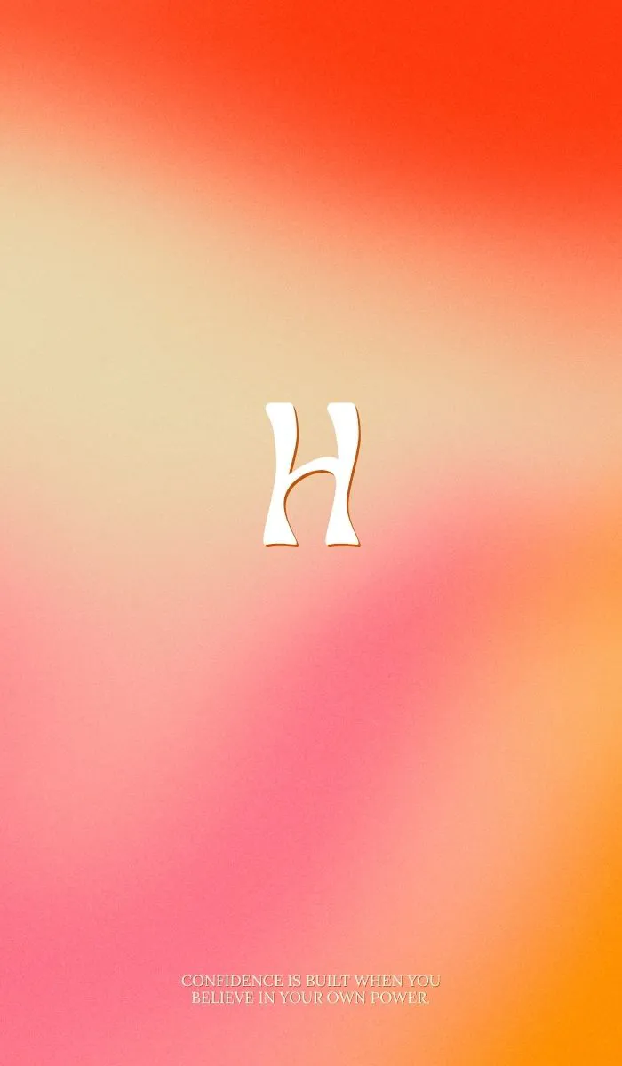 Hình nền chữ H dễ thương