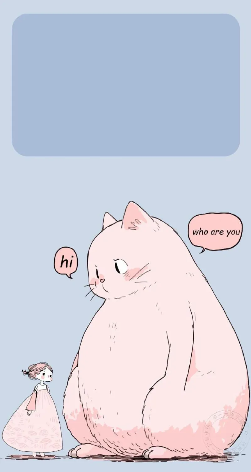 hình nền cute mèo chibi mập