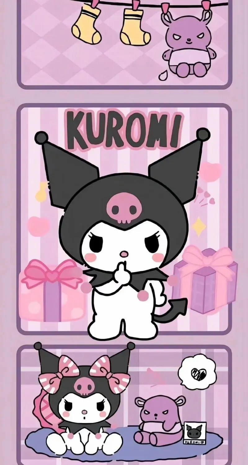 hình nền điện thoại kuromi cute