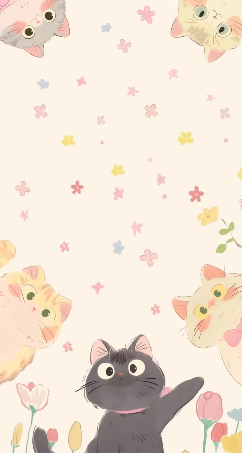 hình nền điện thoại mèo cute