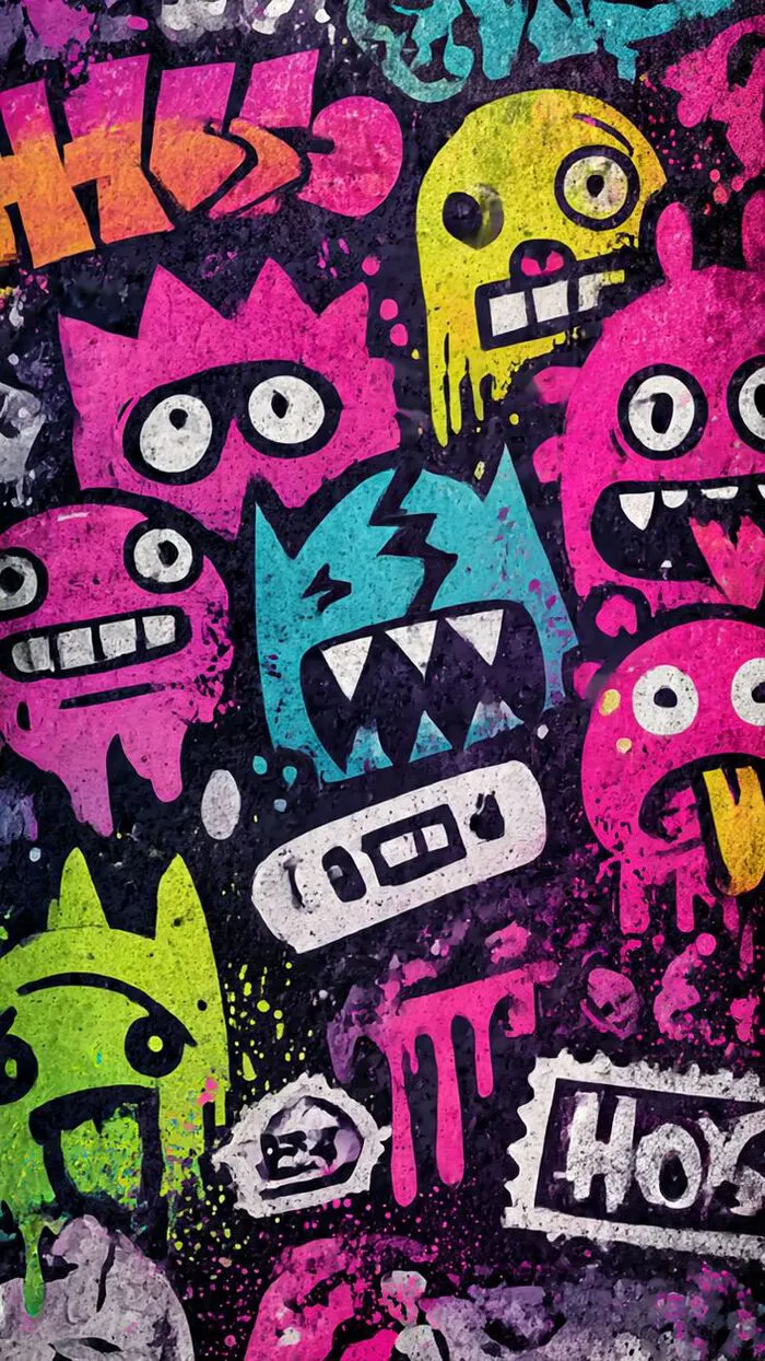 hình nền graffiti ngầu nhất