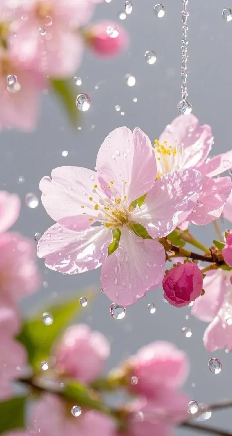 hình nền hoa đào 4k