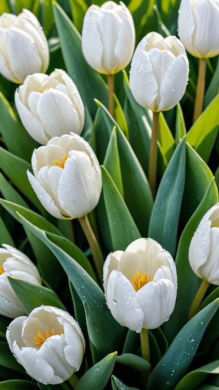hình nền hoa tulip nhẹ nhàng