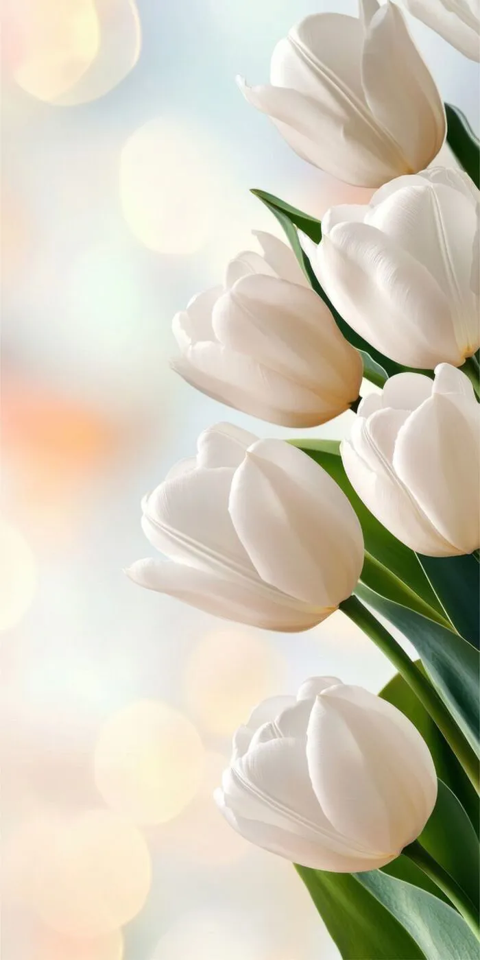 hình nền hoa tulip trắng đẹp