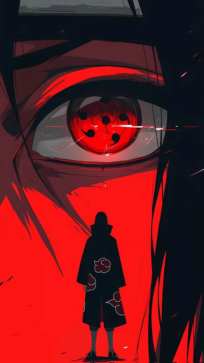 Hình nền Itachi ánh mắt đỏ