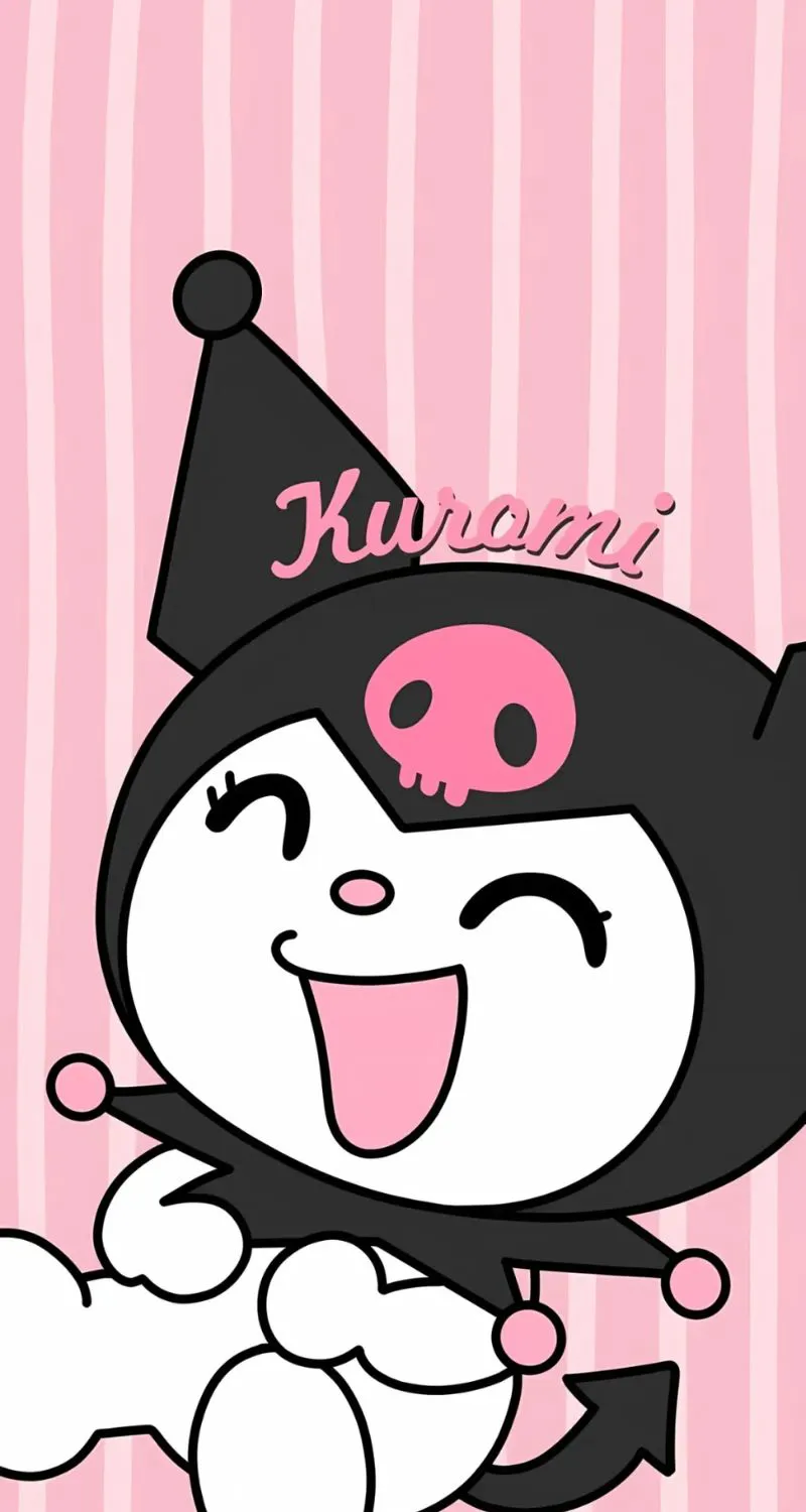 hình nền kuromi cươi đáng yêu