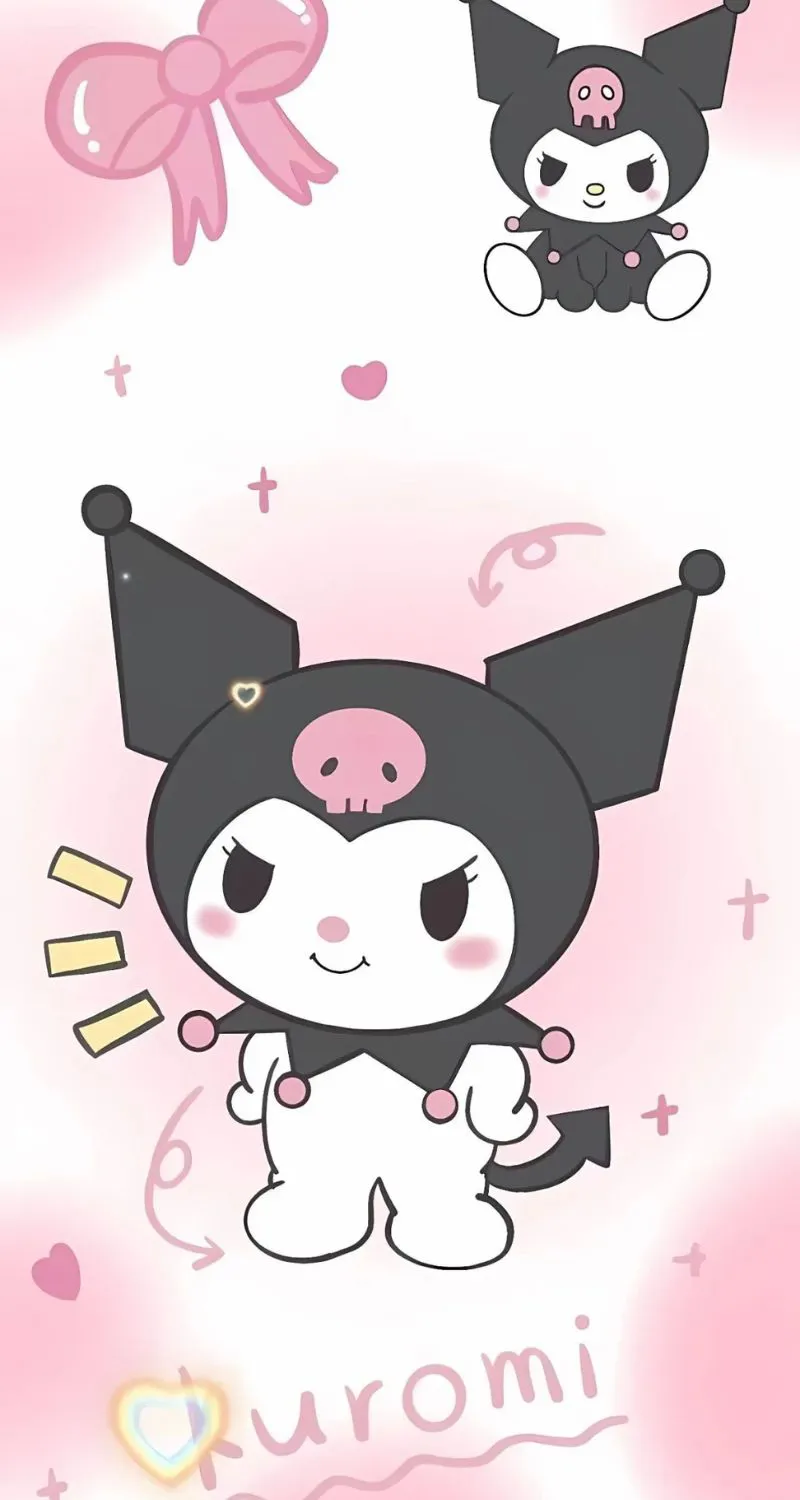 hình nền kuromi cute màu tím đẹp nhất
