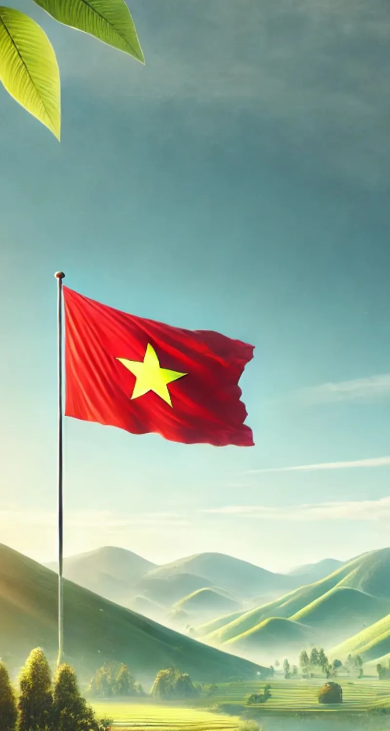 hình nền lá cờ việt nam đẹp