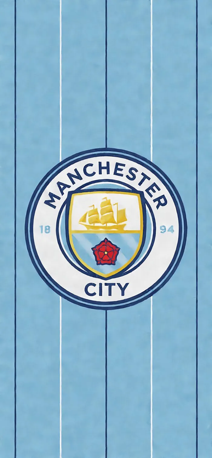 Hình nền Man City logo đơn giản