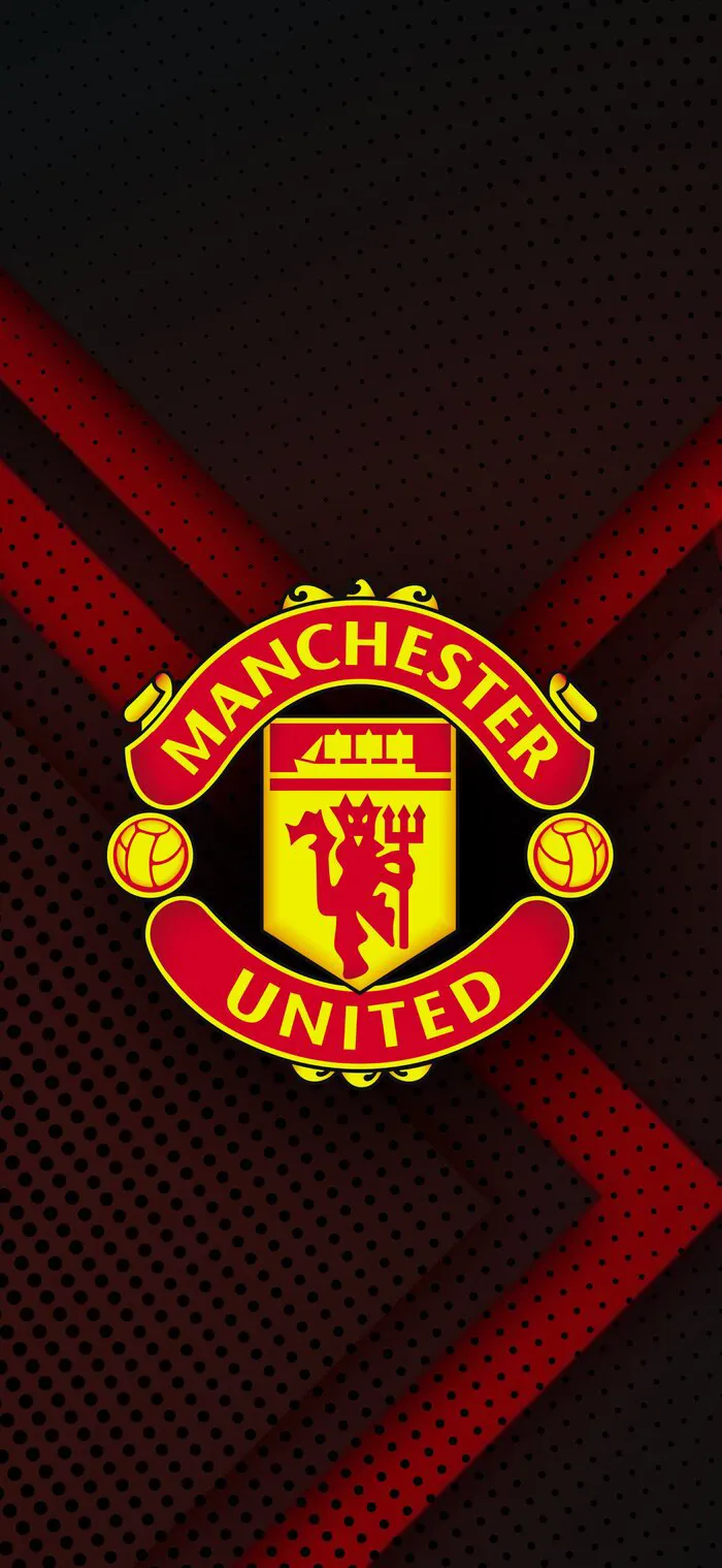 Hình nền Manchester United logo đen đỏ