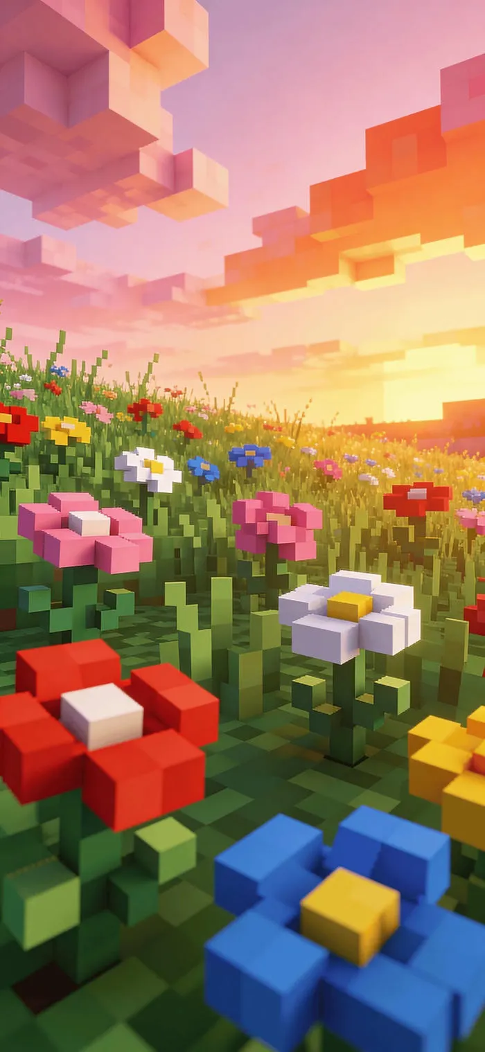 hình nền minecraft xinh