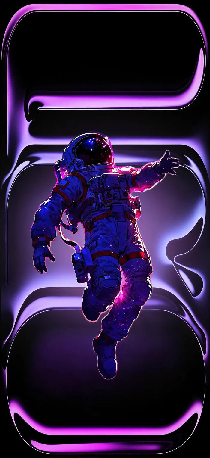 hình nền neon tím