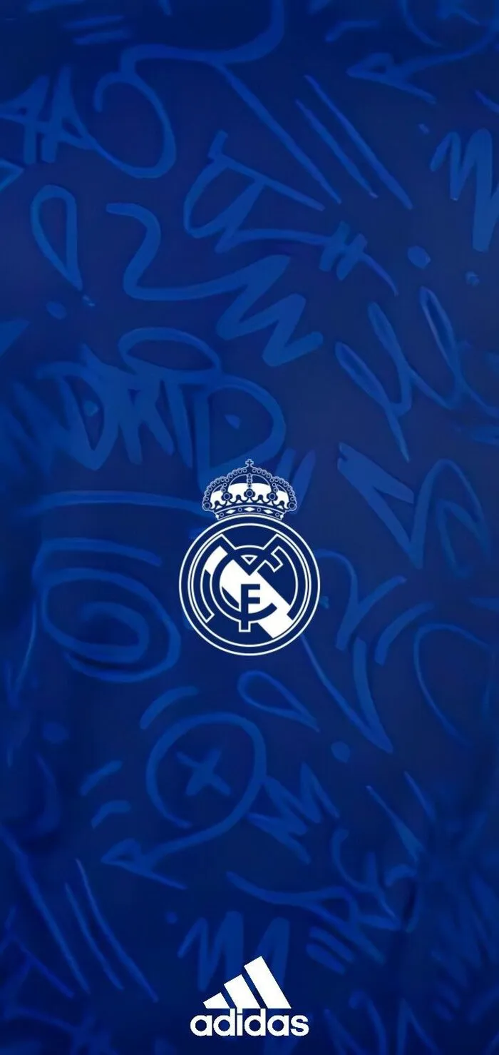 Hình nền Real Madrid đẹp cho điện thoại nền xanh