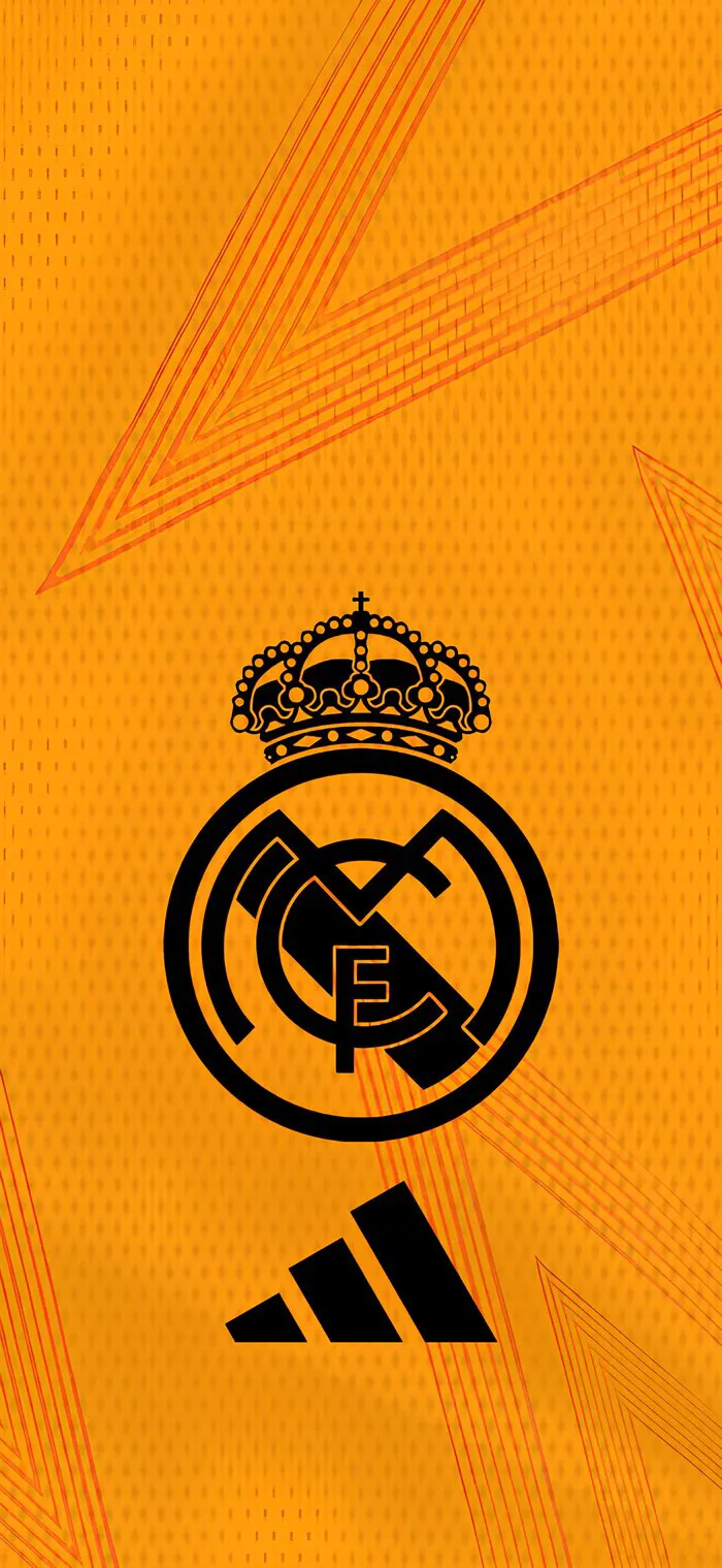 Hình nền Real Madrid sắc nét nền cam