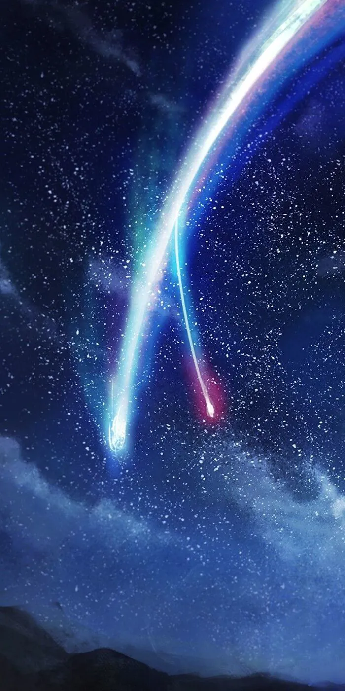 hình nền sao băng mờ ảo full hd