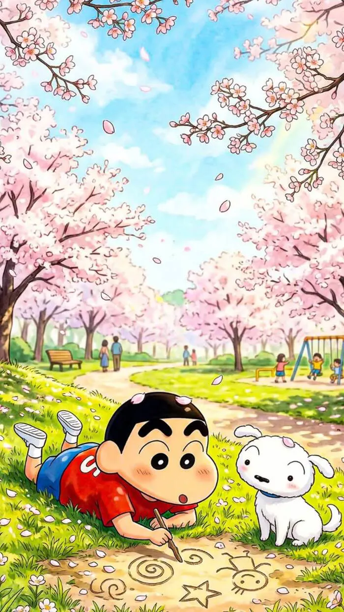 hình nền shin cực cute