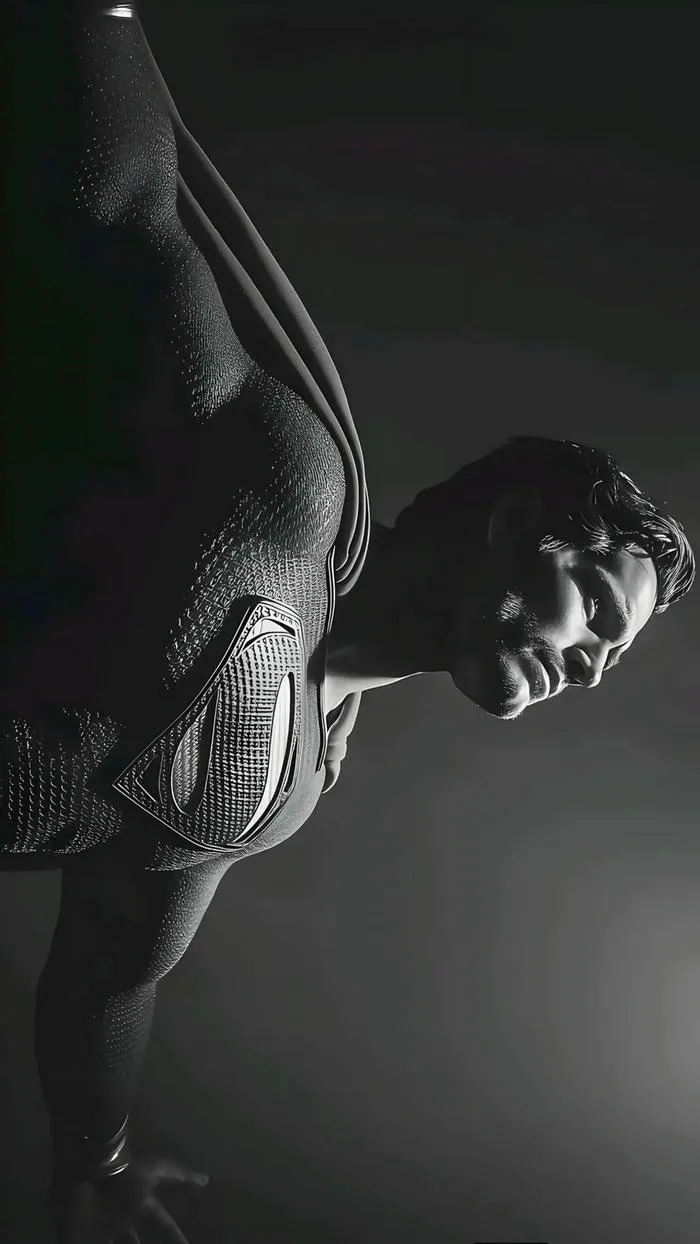 hình nền superman bảo vệ tone đen