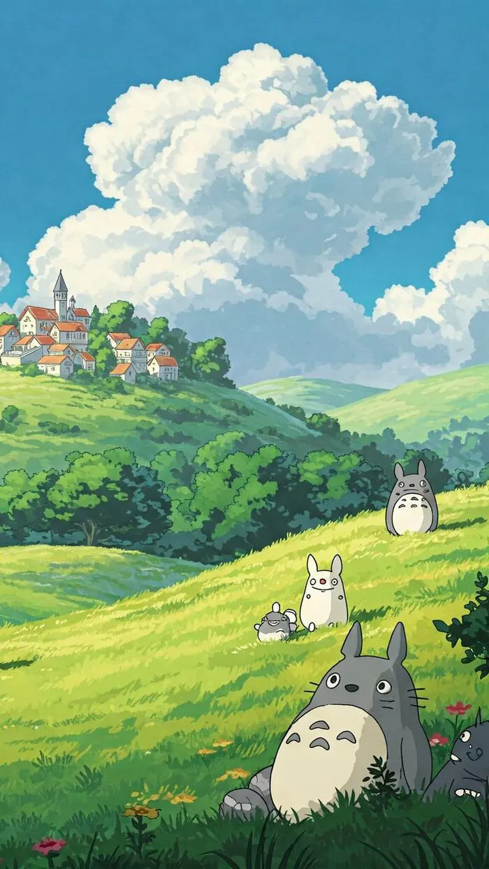 hình nền totoro cute